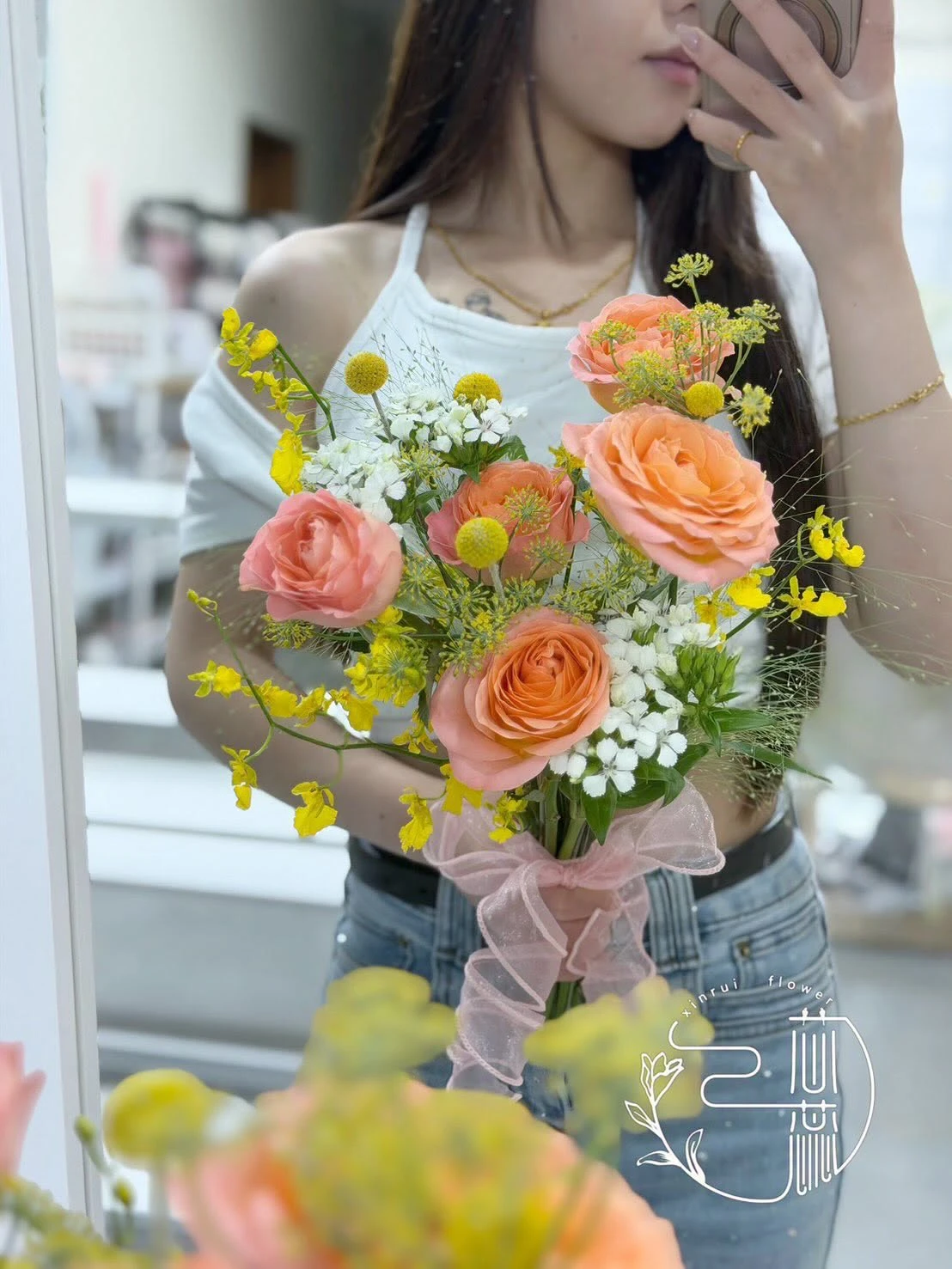 小巧精緻的登記鮮花捧花