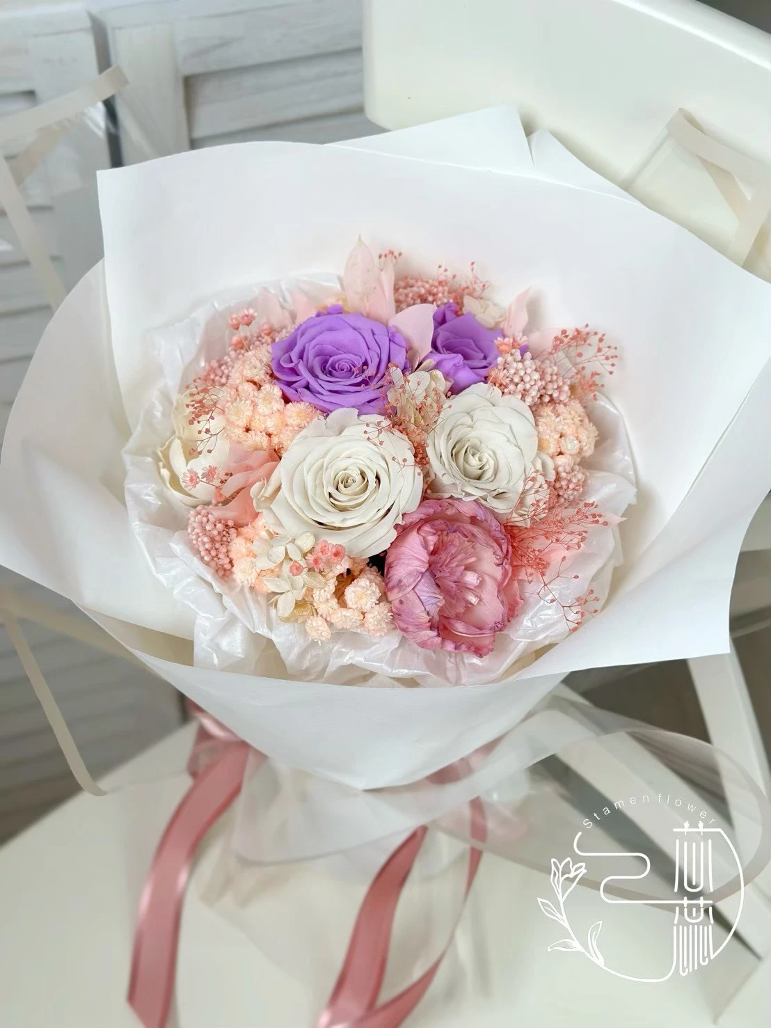 圓型花束包裝
