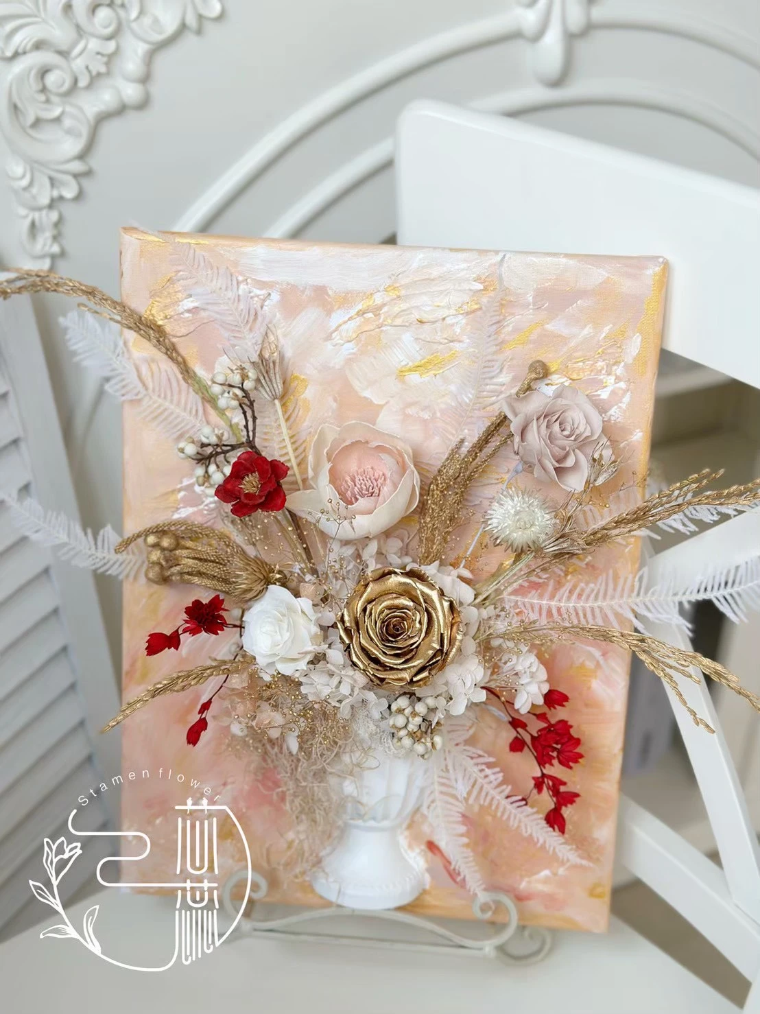 韓式畫板花藝（長30*40cm)