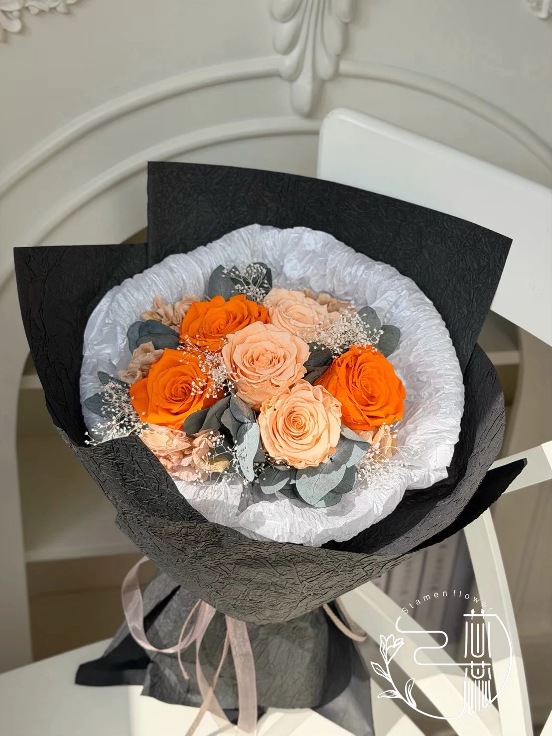 圓型花束包裝