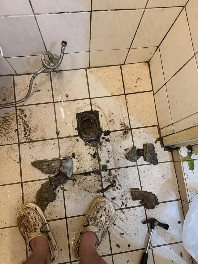 貓砂倒進馬桶要在準備一兩桶水桶在沖過喔｜新竹通馬桶｜竹北通馬桶｜