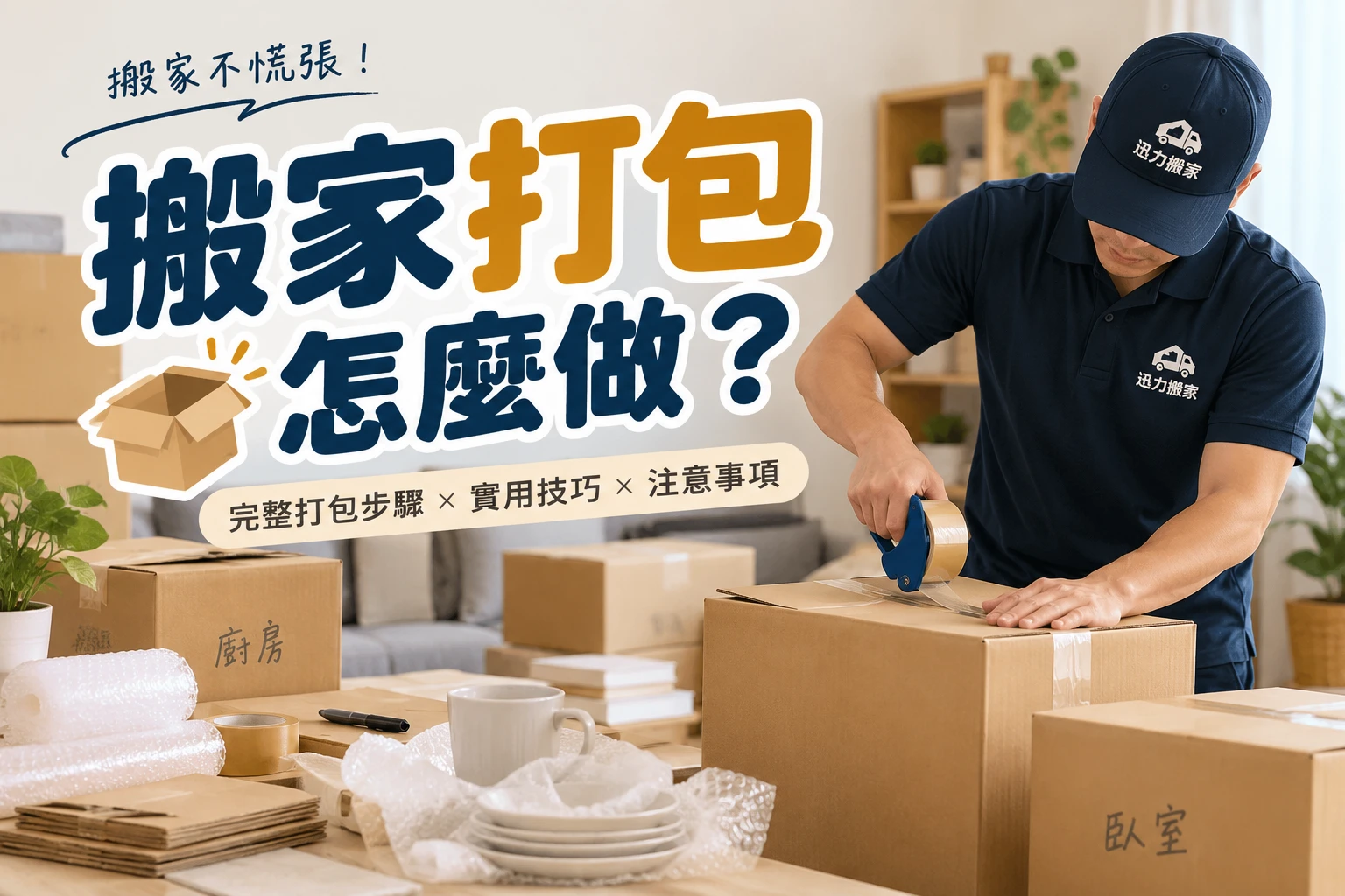 搬家打包怎麼做？搬家打包服務,台北搬家打包服務