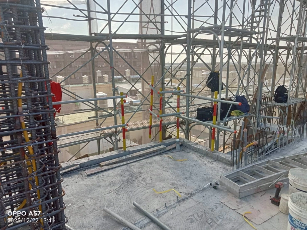 管道、開口護欄施工