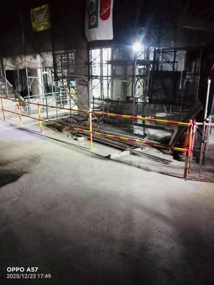 管道、開口護欄施工