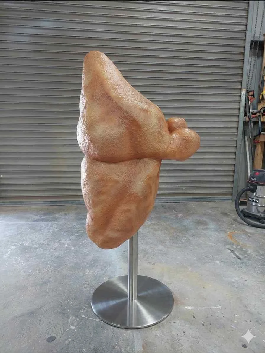 小吃雙胞胎麵包寫實模型