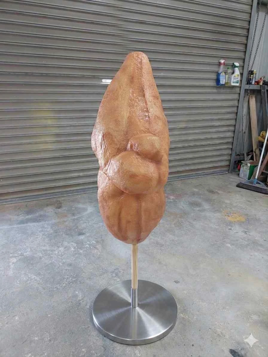 小吃雙胞胎麵包寫實模型