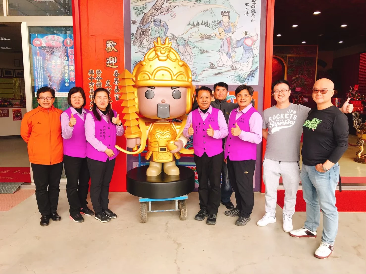 桃園龍德宮 神明大型公仔