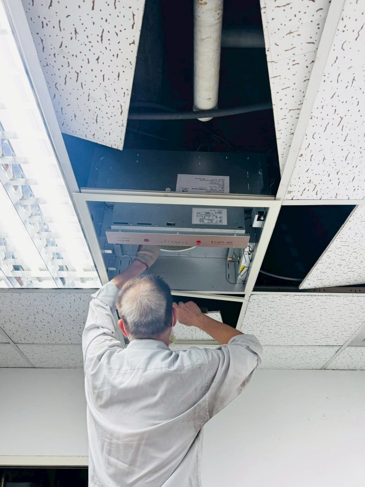空氣清淨機安裝/保養 實例