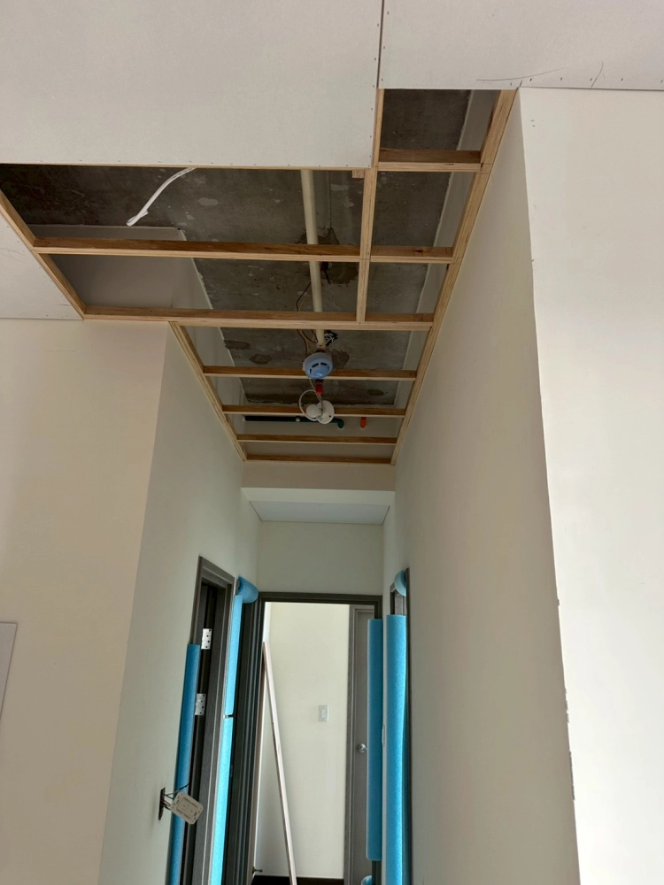 木作平釘天花板施作