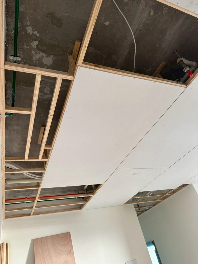 木作平釘天花板施作