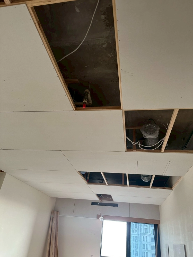 木作平釘天花板施作