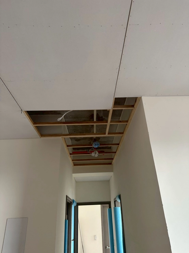 木作平釘天花板施作