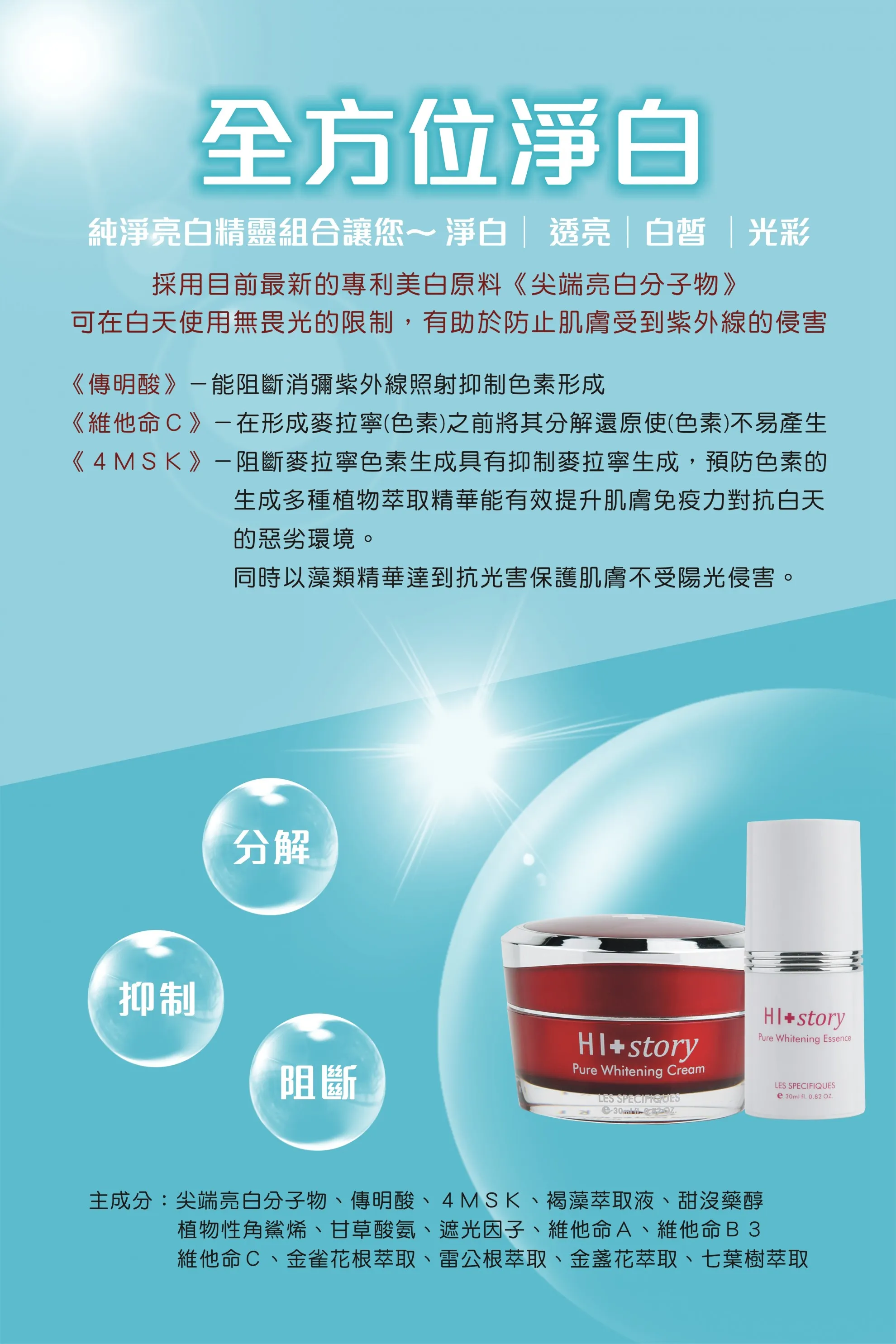 HI+story純淨亮白系列