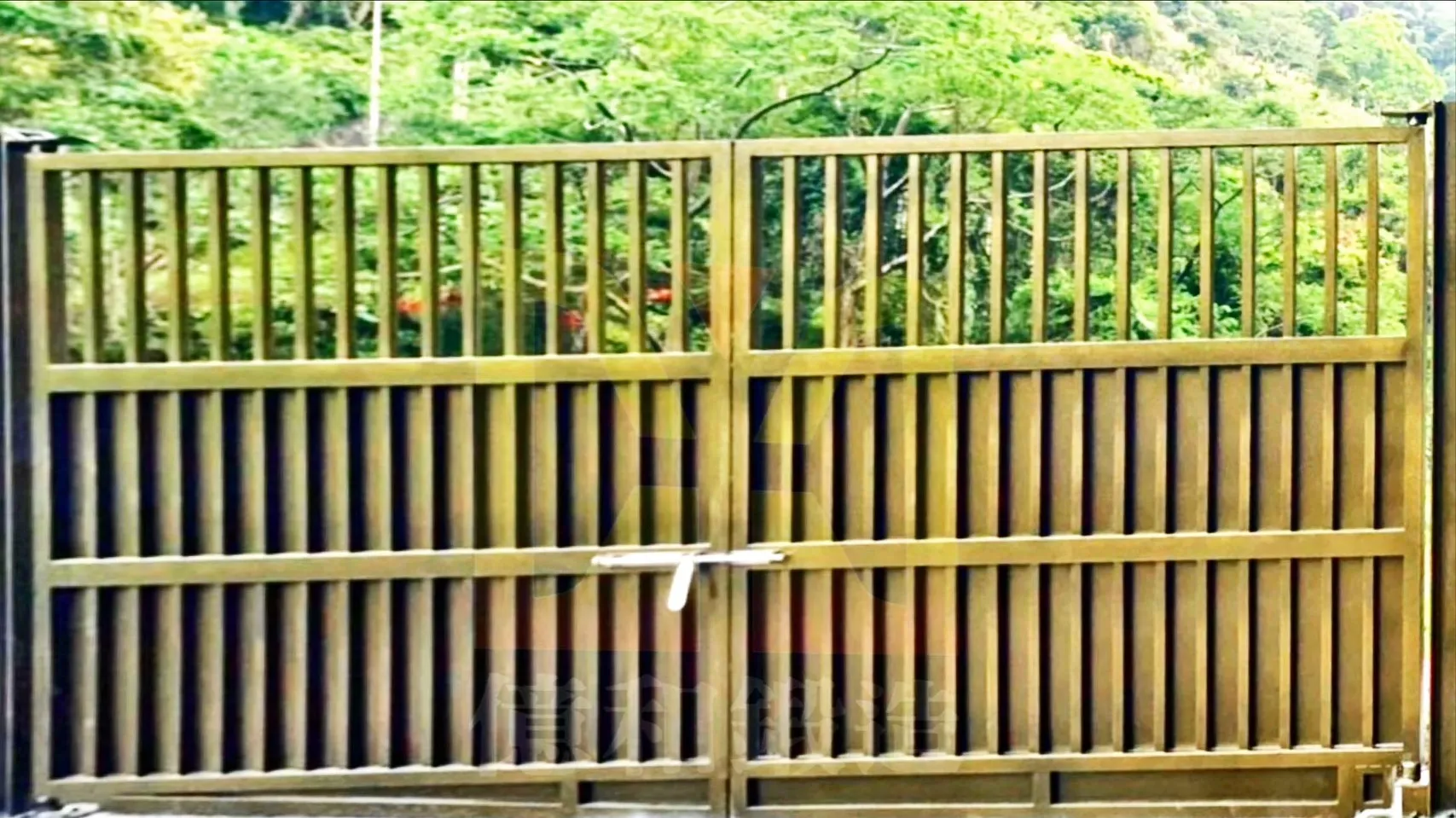 不銹鋼電動(手動)對開大門