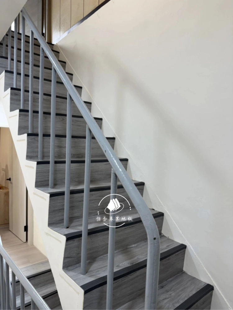 樓梯地板施工｜台南耐磨地板安裝｜木地板施工