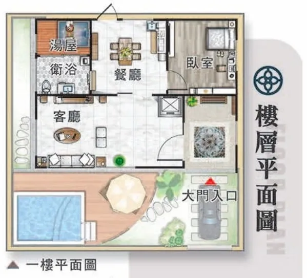 紙紮屋｜樂居 三合一泳池版 F089