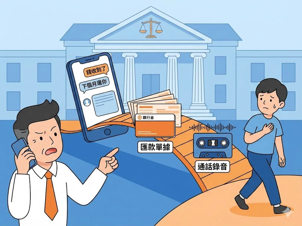 借錢給親友沒簽借據，對方耍賴怎麼辦？收集這 3 種關鍵對話證據，沒借據也能打贏官司！