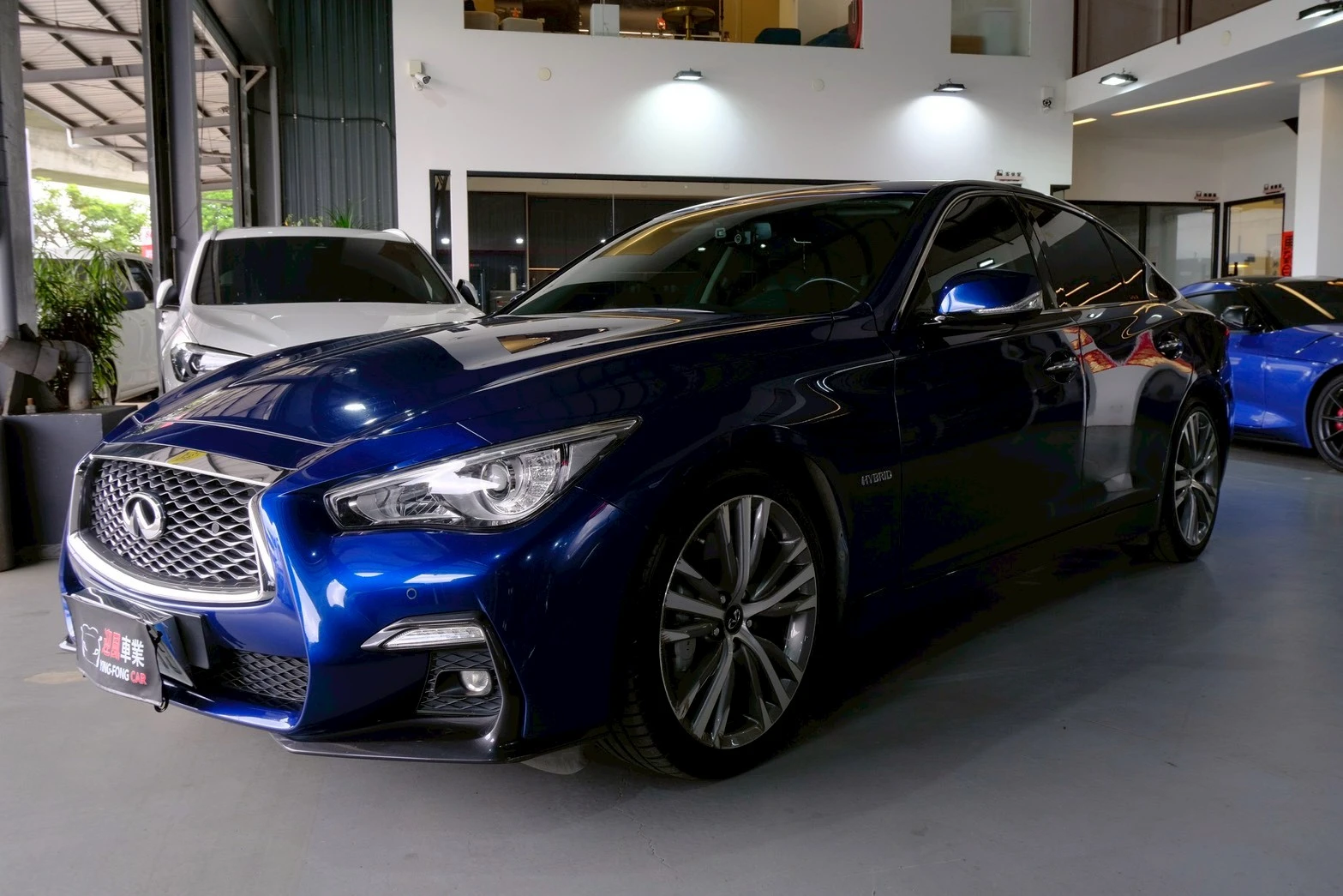 ⚪ 2018 Infiniti Q50 3.5 Hybrid Blue Sport 藍色