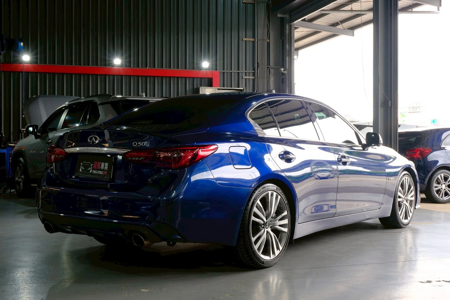 ⚪ 2018 Infiniti Q50 3.5 Hybrid Blue Sport 藍色