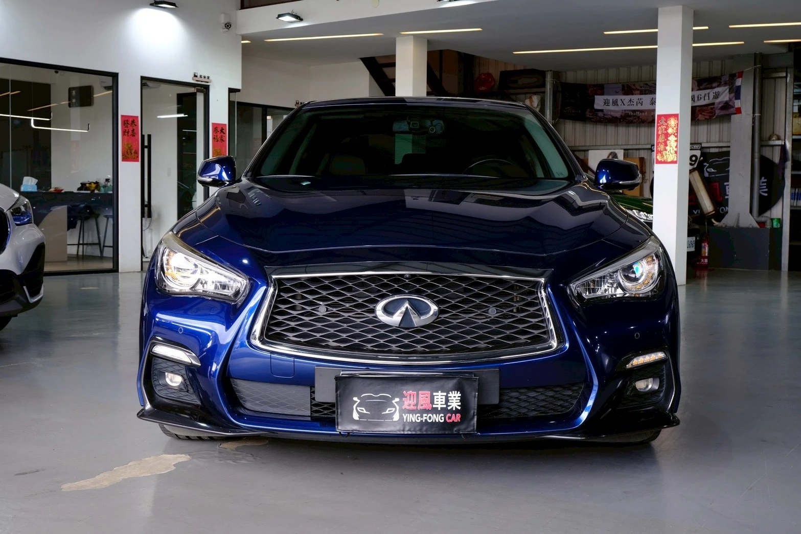 ⚪ 2018 Infiniti Q50 3.5 Hybrid Blue Sport 藍色