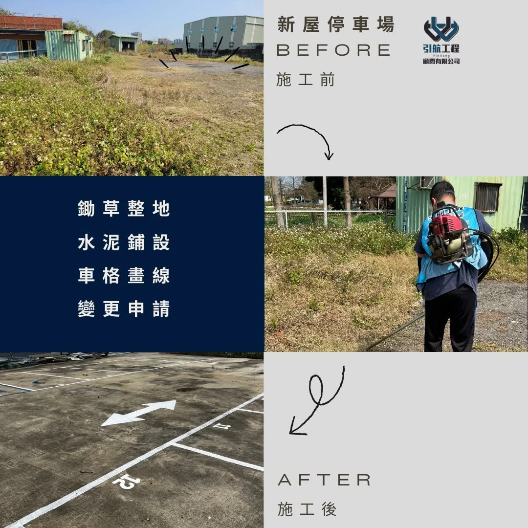 雜草地變黃金停車場！新屋停車場工程