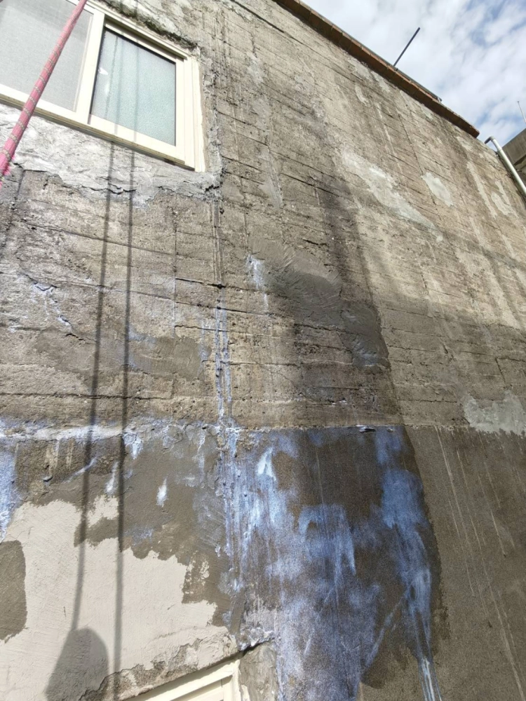 彰化縣-彰化市｜外牆龜裂澎共滲水｜泥作修補｜防水修繕工程