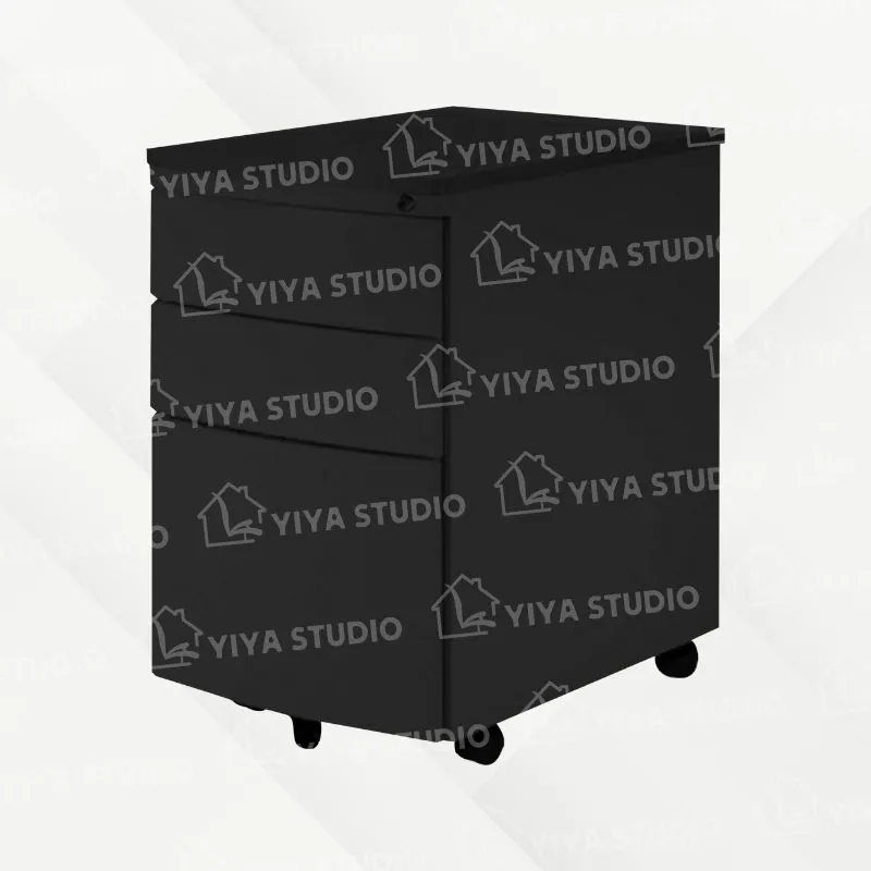 【活動櫃】弧型-黑