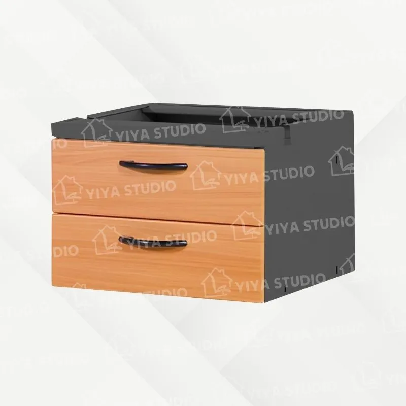 【吊櫃】木紋基本型-鐵灰-二屜