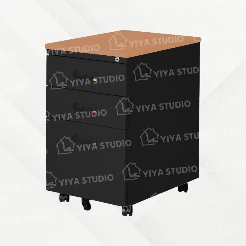 【活動櫃】木紋面板基本型-黑