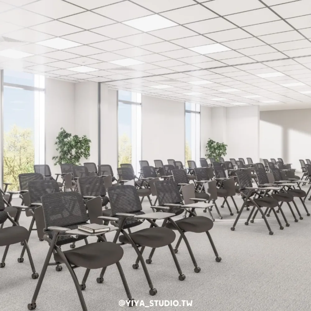 【工作椅】培訓椅_雙背設計 摺疊省地