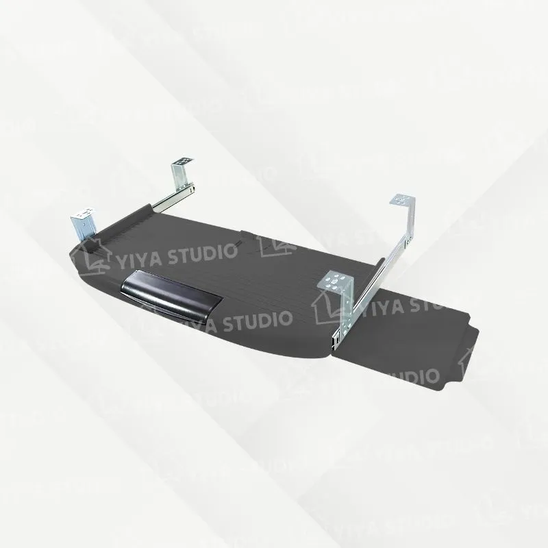 【鍵盤架】ABS鍵盤架+滑鼠板-鐵灰