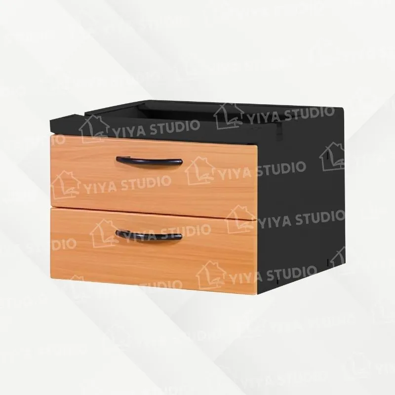 【吊櫃】木紋基本型-黑-二屜