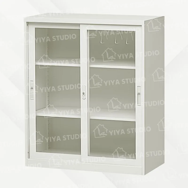 【理想櫃】玻璃加框拉門三層式-附活動隔板二片