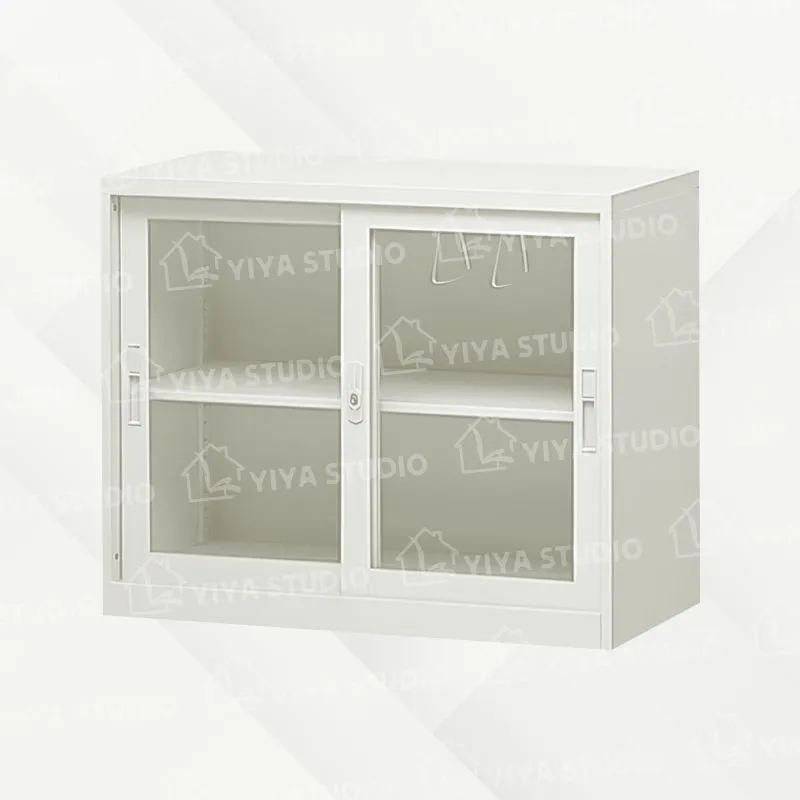 【理想櫃】玻璃加框拉門兩層式-附活動隔板一片