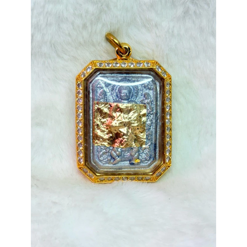佛牌殼鈦金滿鑽開合殼26*36mm 168帕蒙巴干專用