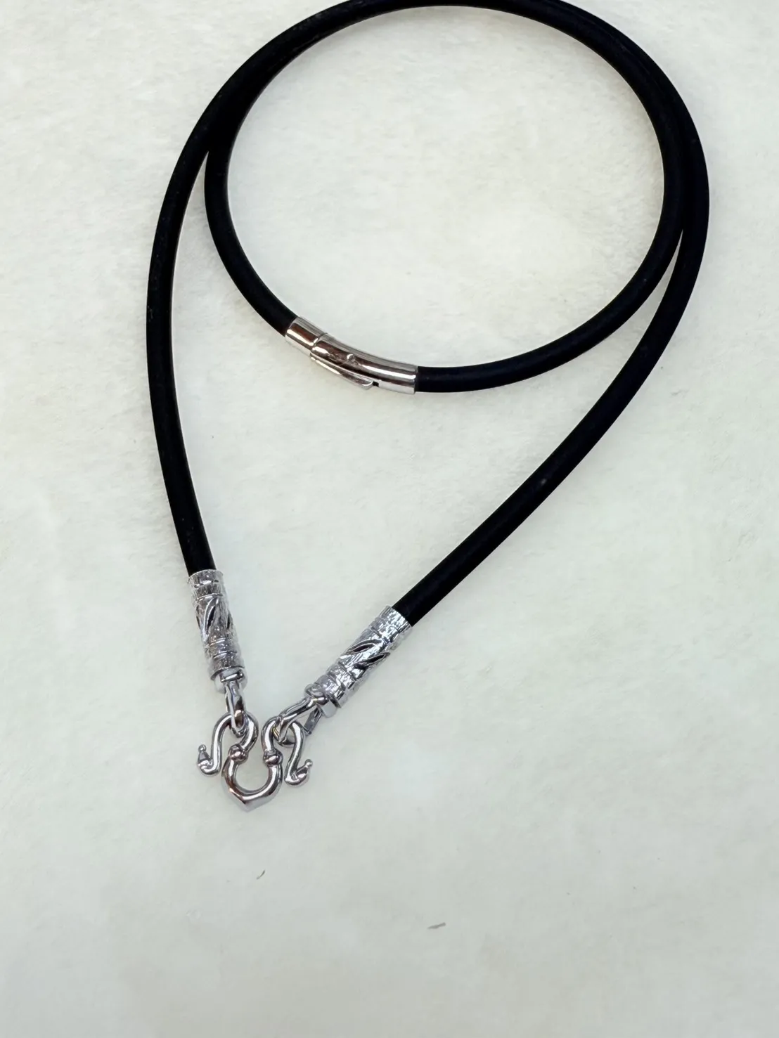 佛牌項鏈 負離子版鈦白金竹節雙快拆頭 單掛 or前三掛