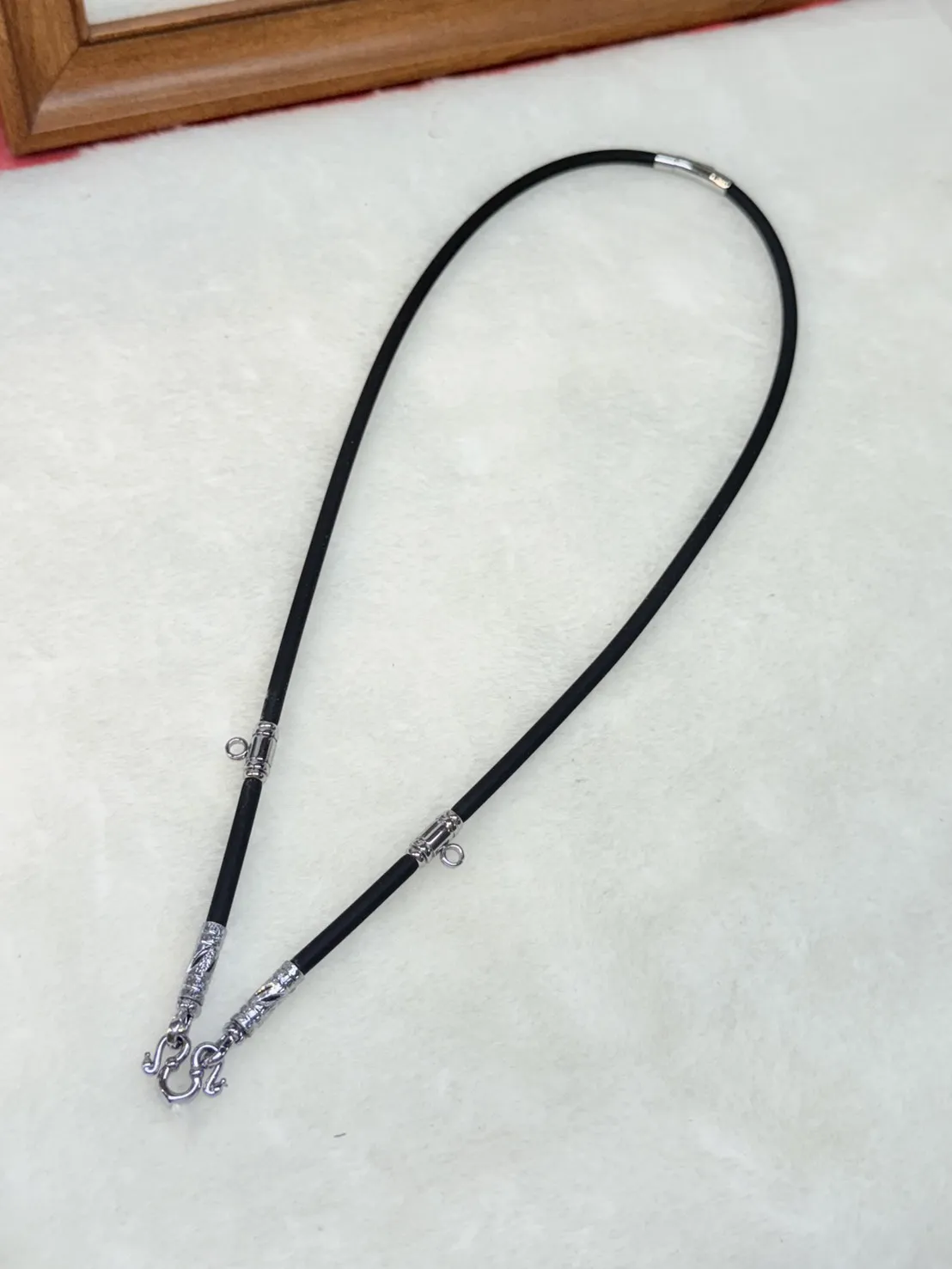 佛牌項鏈 負離子版鈦白金竹節雙快拆頭 單掛 or前三掛