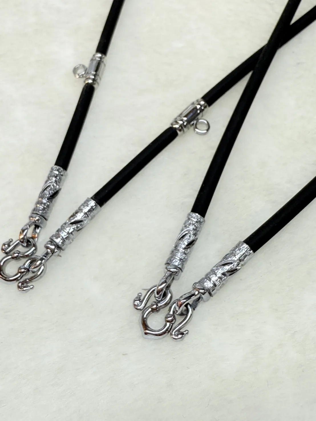 佛牌項鏈 負離子版鈦白金竹節雙快拆頭 單掛 or前三掛