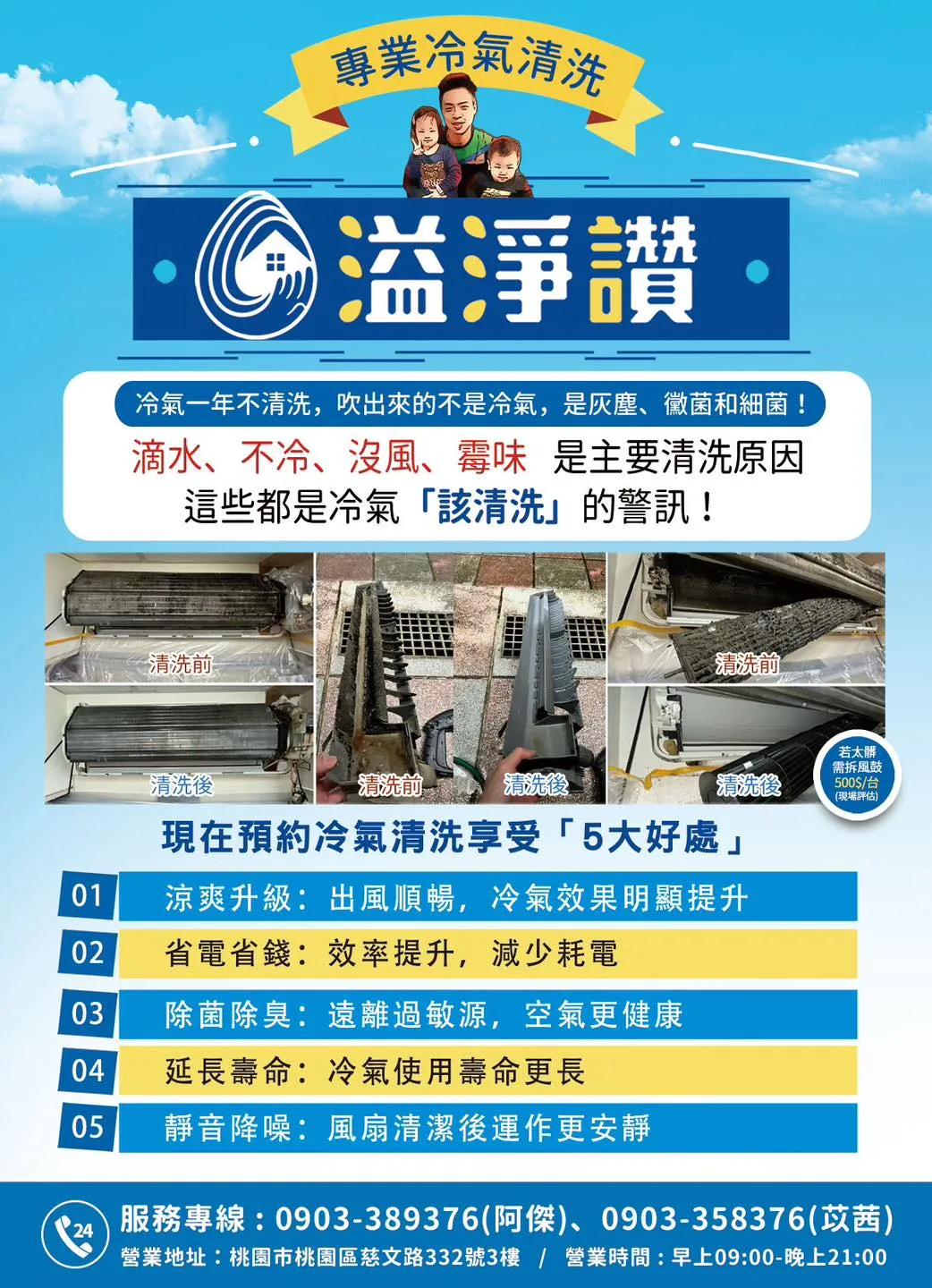 冷氣一開風不涼？原來裡面全是髒～
