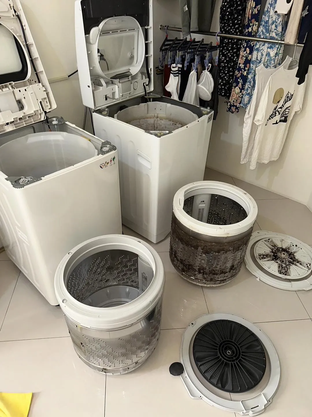 直立式洗衣機清洗