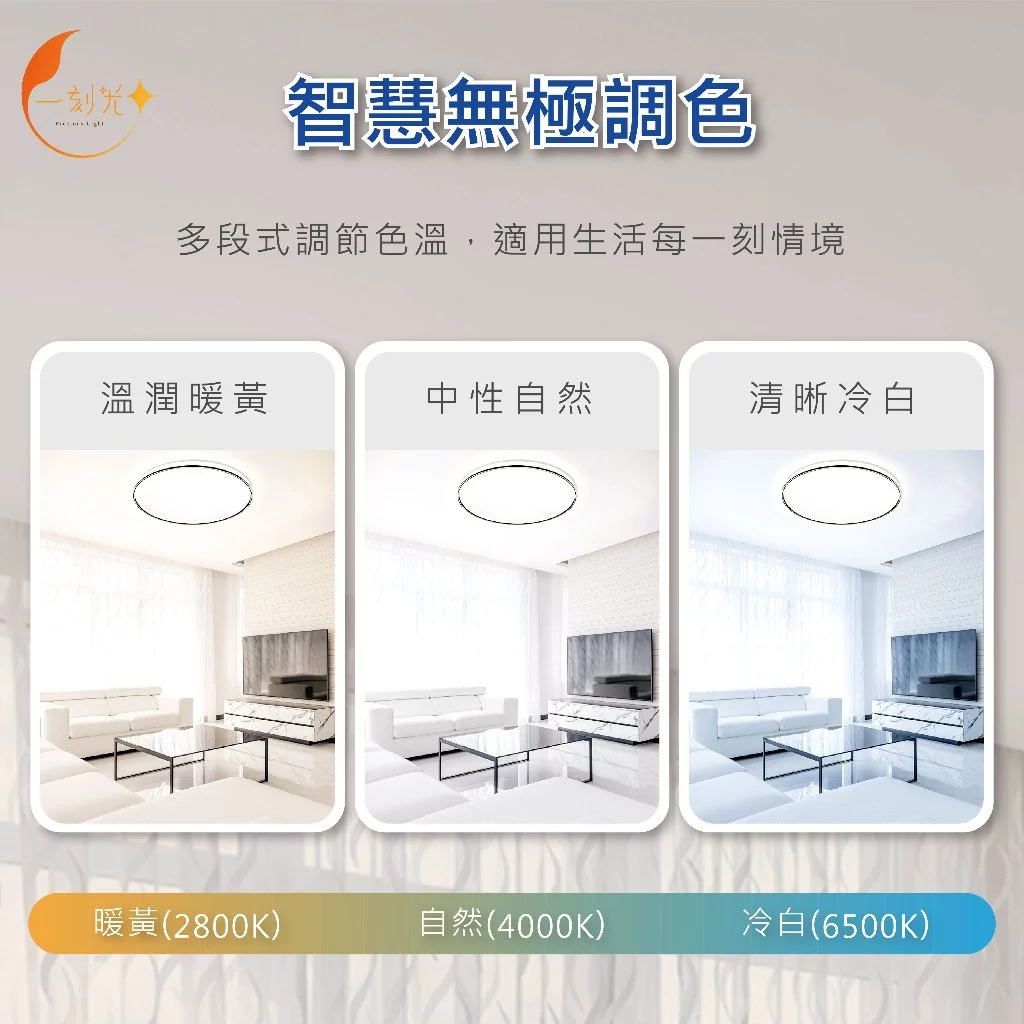 《台中實體門市》保固2年 65W LED調光調色吸頂燈 無極調光調色 小夜燈 吸頂燈 多段調節 四段壁切 電燈 燈飾