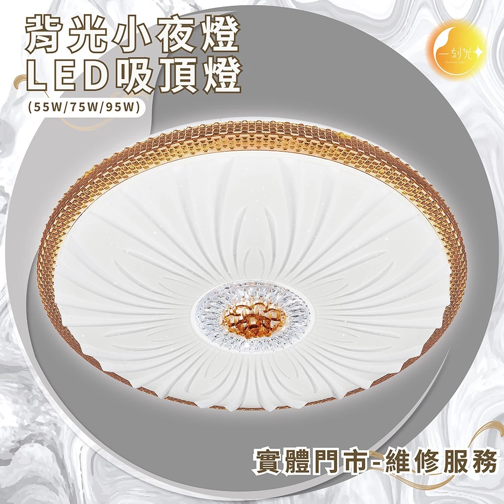 《台中實體門市》 55W LED吸頂燈 智慧遙控調光調色 背光小夜燈 多段調節吸頂燈 電燈 多功能 原廠保固