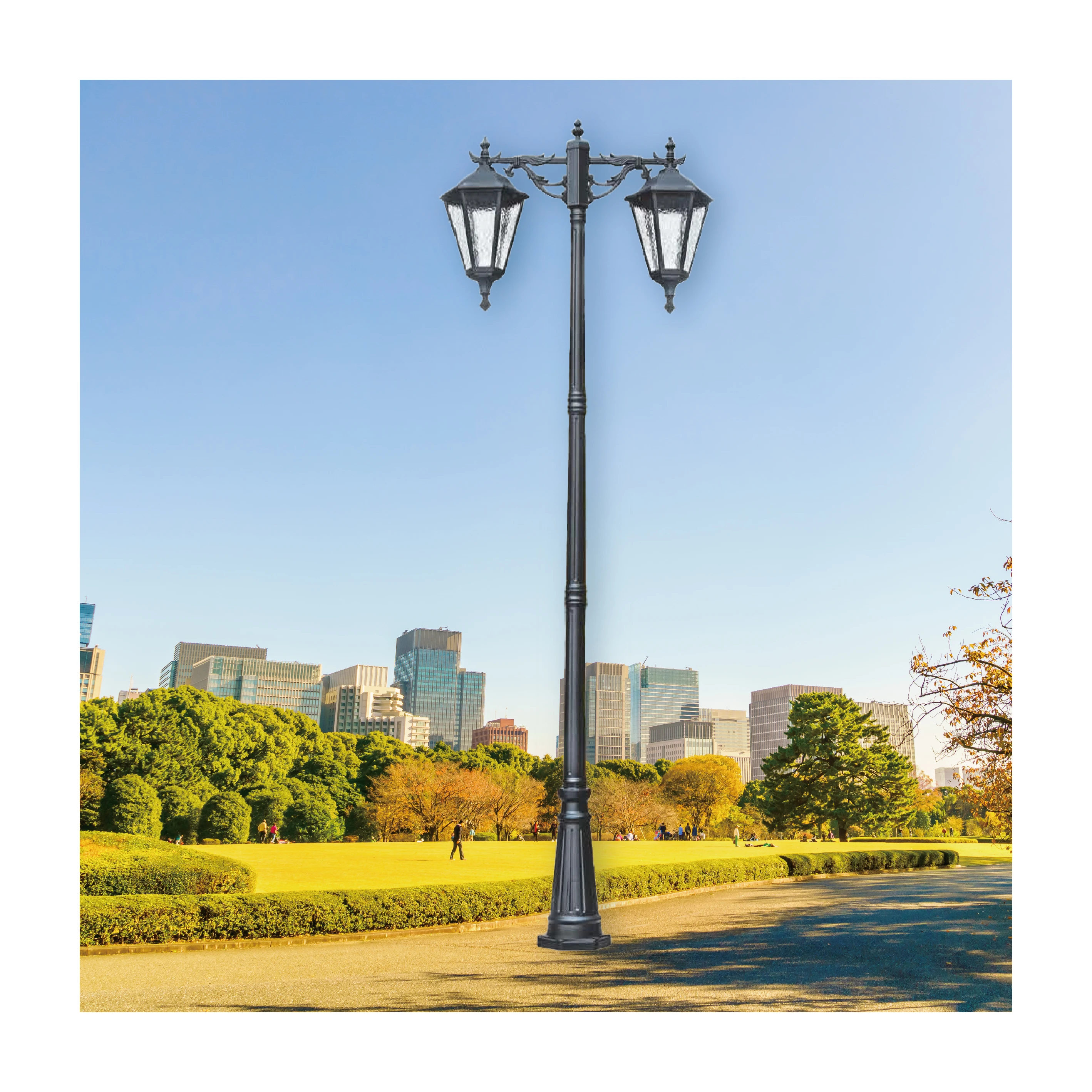 【一刻光】質感戶外燈《台中實體門市》 LED E27x2 另計 戶外燈具 燈柱 景觀燈 庭園照明 高燈 路燈