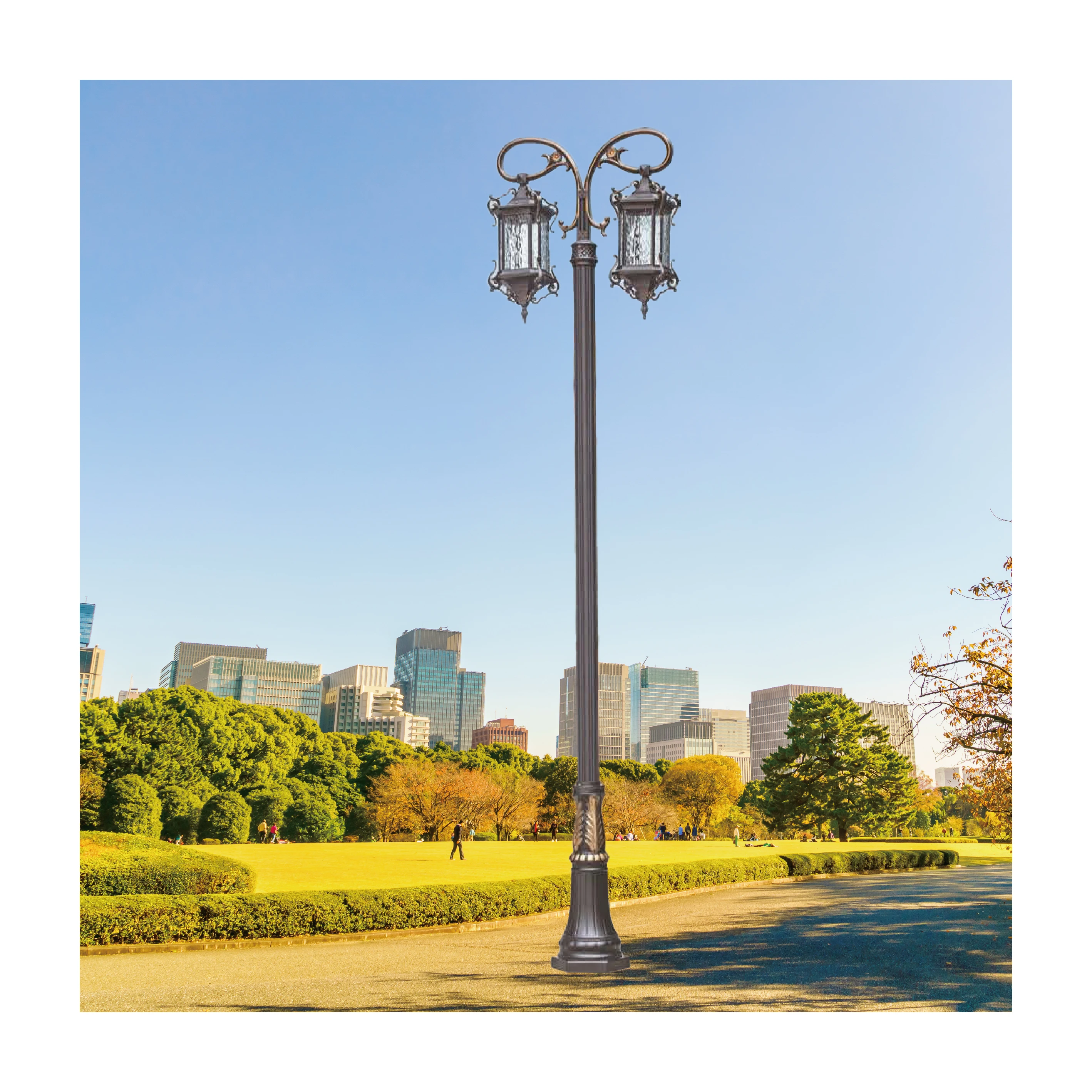 【一刻光】質感戶外燈《台中實體門市》 LED E27x2 另計 戶外燈具 燈柱 景觀燈 庭園照明 高燈 路燈