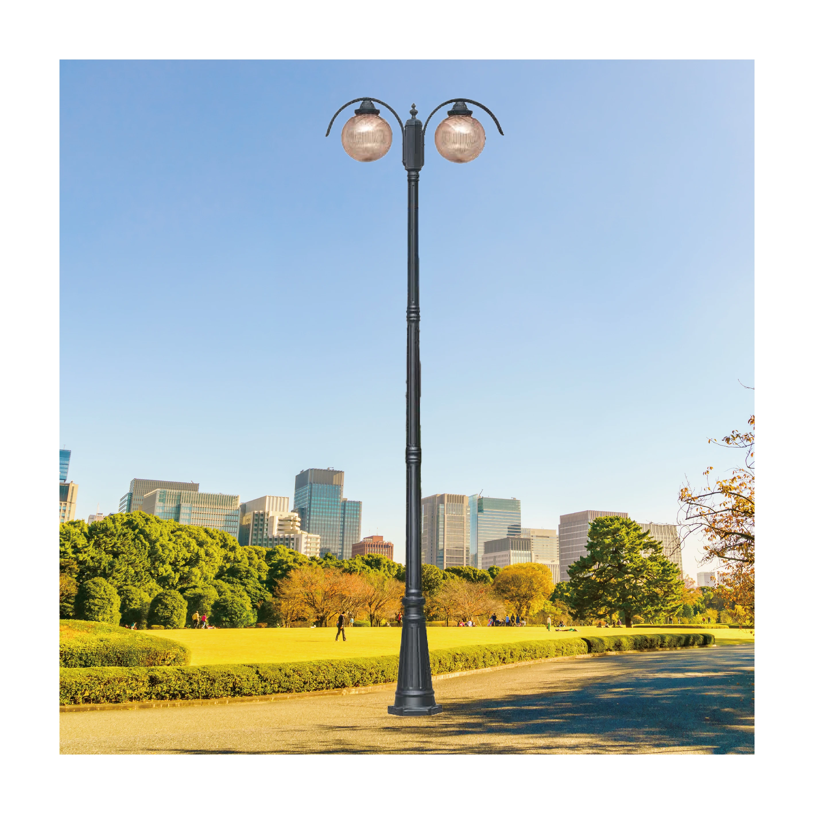 【一刻光】質感戶外燈《台中實體門市》 LED E27x2 另計 戶外燈具 燈柱 景觀燈 庭園照明 高燈 路燈