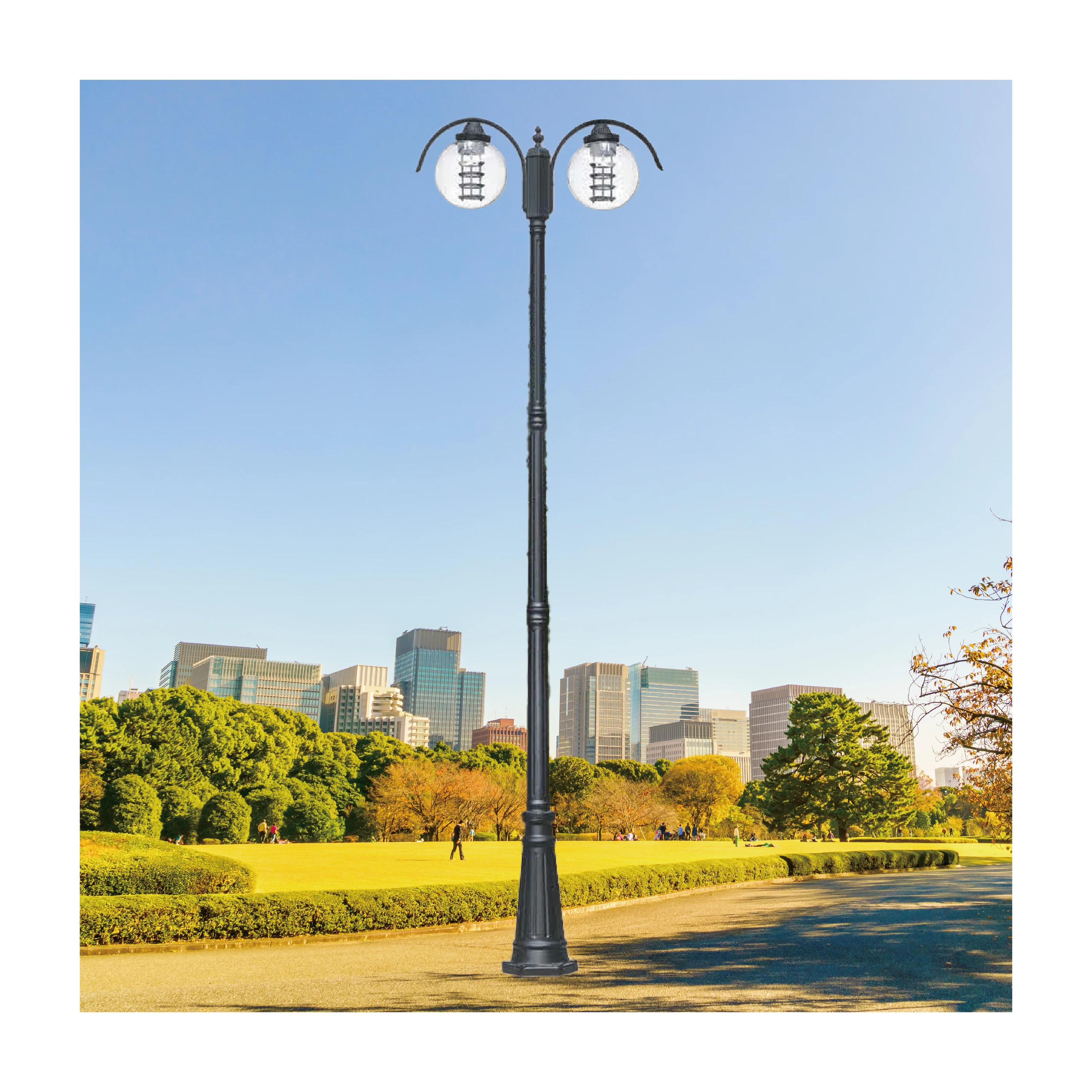 【一刻光】質感戶外燈《台中實體門市》 LED E27x2 另計 戶外燈具 燈柱 景觀燈 庭園照明 高燈 路燈