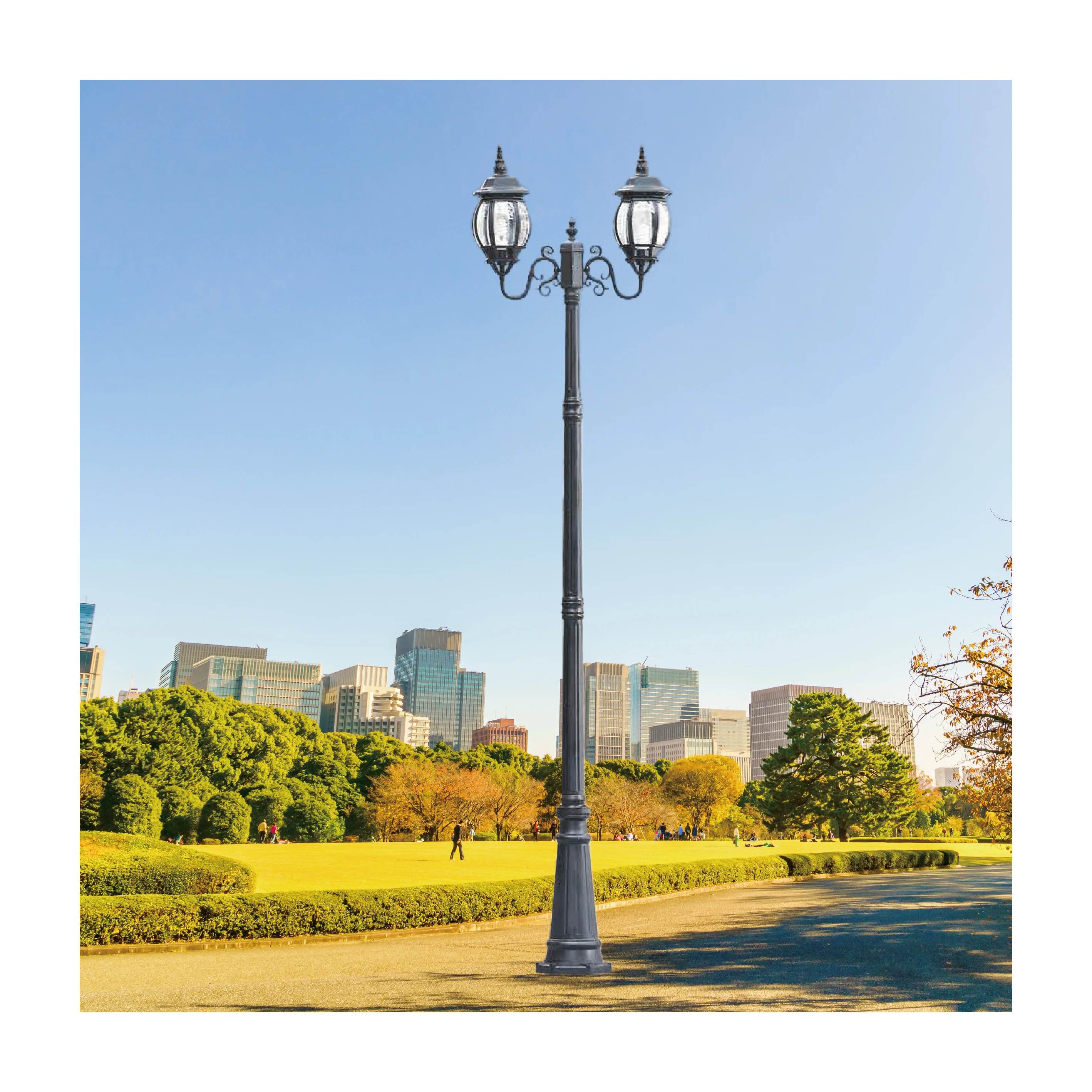 【一刻光】質感戶外燈《台中實體門市》 LED E27x2 另計 戶外燈具 燈柱 景觀燈 庭園照明 高燈 路燈