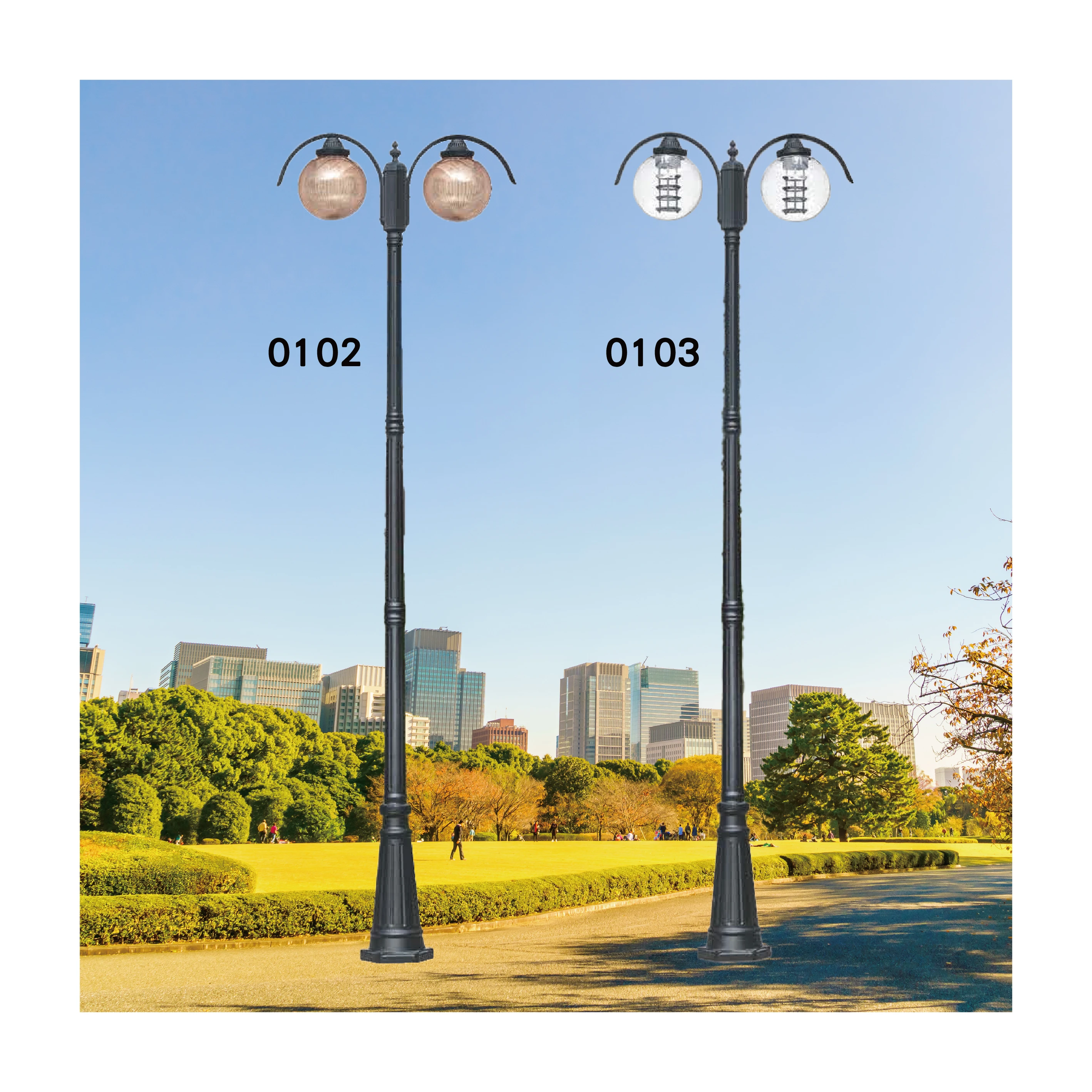 【一刻光】質感戶外燈《台中實體門市》 LED E27x2 另計 戶外燈具 燈柱 景觀燈 庭園照明 高燈 路燈