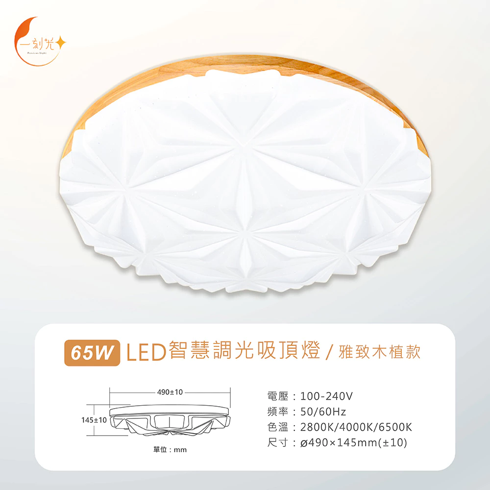 《台中實體門市》快速出貨 保固2年 LED遙控調光吸頂燈 65W 調光調色 小夜燈模式 多段調節吸頂燈 四段壁切 燈飾