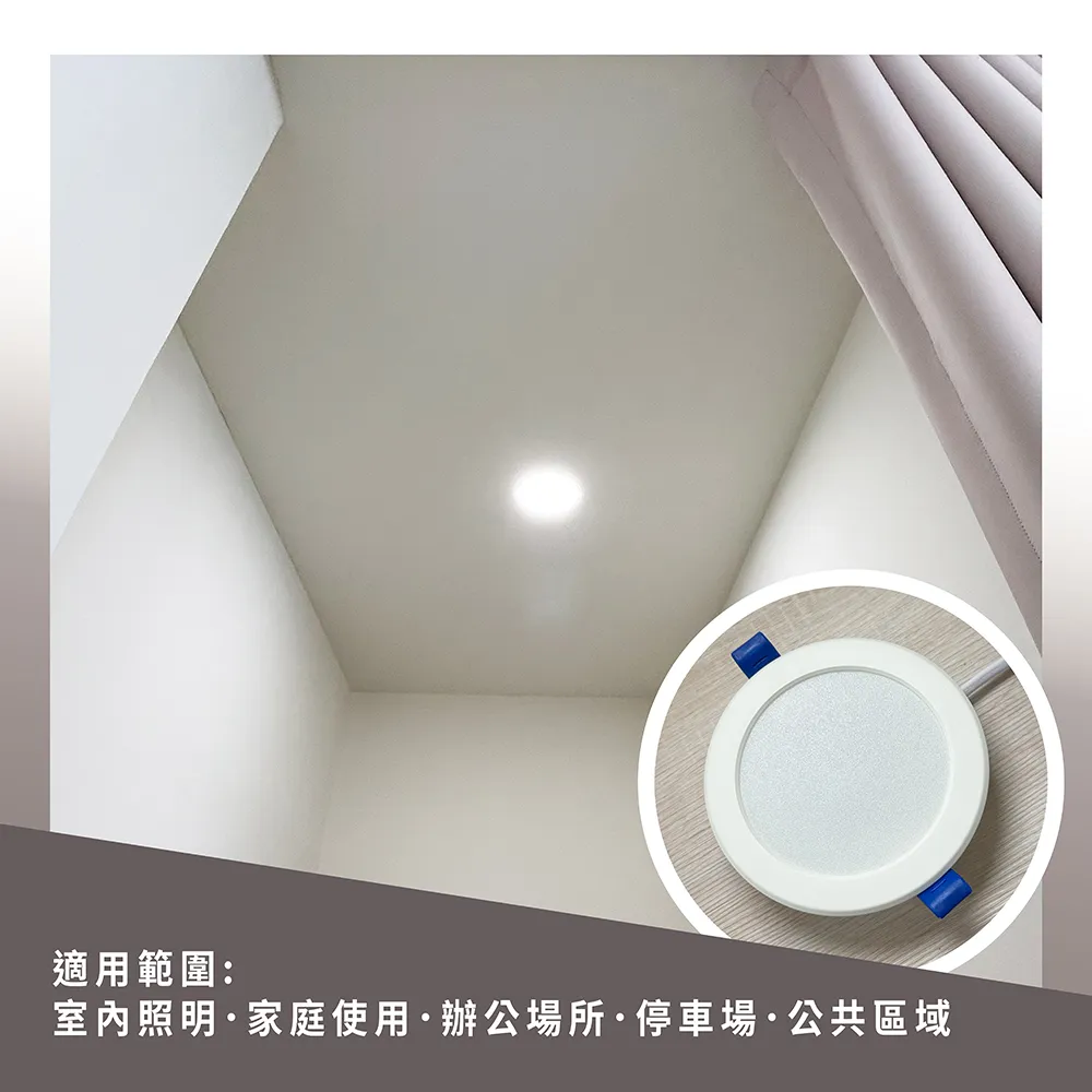 《台中實體門市》 15W/15CM 12W/12CM 雷達感應崁燈 附快速接頭 LED崁燈 薄型嵌燈 保固1年